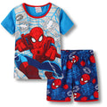 youenyou Little Boys Summer Pajamas Spiderman Short Kids Pjs Sets 100% Cotton Toddler Sleepwear (S667T)