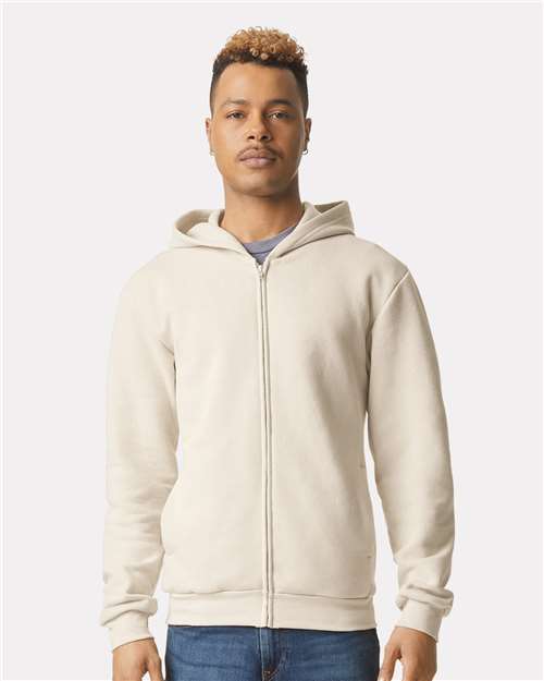 American Apparel RF497 Unisex ReFlex Fleece Full-Zip Hoodie Sweatshirt