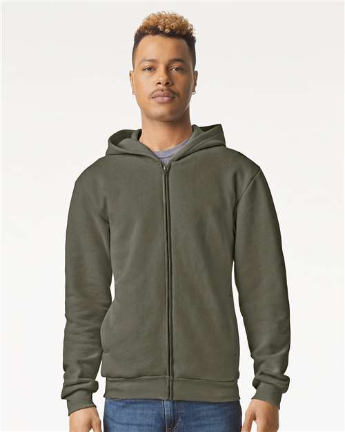 American Apparel RF497 Unisex ReFlex Fleece Full-Zip Hoodie Sweatshirt