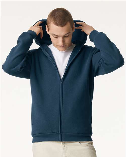 American Apparel RF497 Unisex ReFlex Fleece Full-Zip Hoodie Sweatshirt