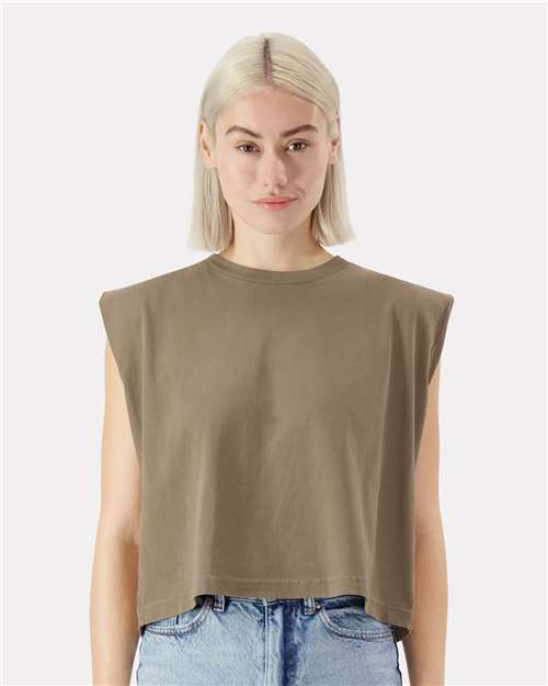 American Apparel 307GD Women's Heavyweight Cotton Garment-Dyed Muscle Tee