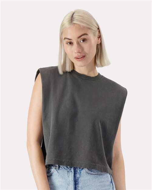 American Apparel 307GD Women's Heavyweight Cotton Garment-Dyed Muscle Tee