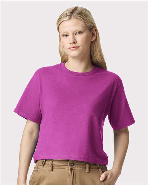 American Apparel 102 Women's Fine Jersey Mid-Length Boxy Tee
