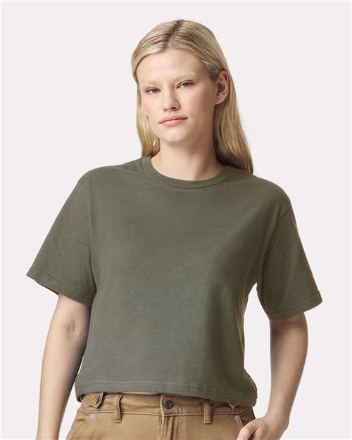 American Apparel 102 Women's Fine Jersey Mid-Length Boxy Tee