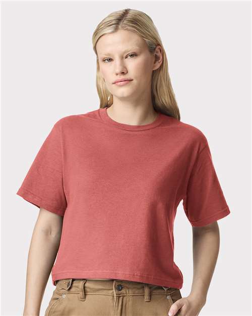 American Apparel 102 Women's Fine Jersey Mid-Length Boxy Tee