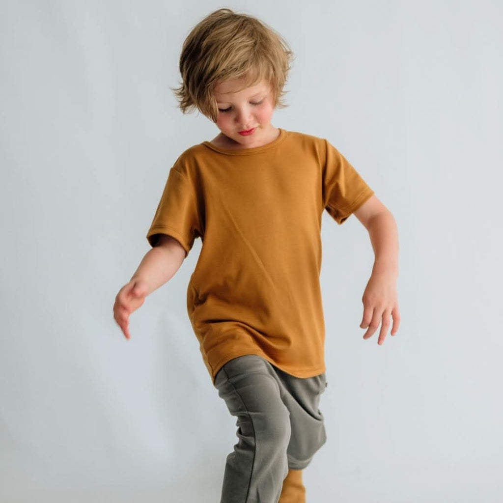 Youth Bamboo T-Shirt | Umber