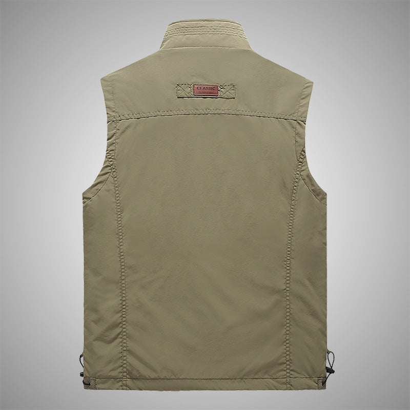 Warm Windproof Cotton Men's Vest for Travel and Leisure