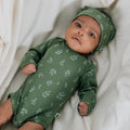Baby Long-Sleeve Bamboo Bodysuit | Ditsy Snails