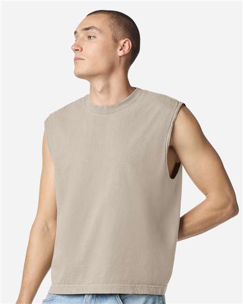 American Apparel 207GD Unisex Heavyweight Cotton Garment-Dyed Boxy Muscle Tee