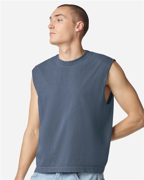 American Apparel 207GD Unisex Heavyweight Cotton Garment-Dyed Boxy Muscle Tee