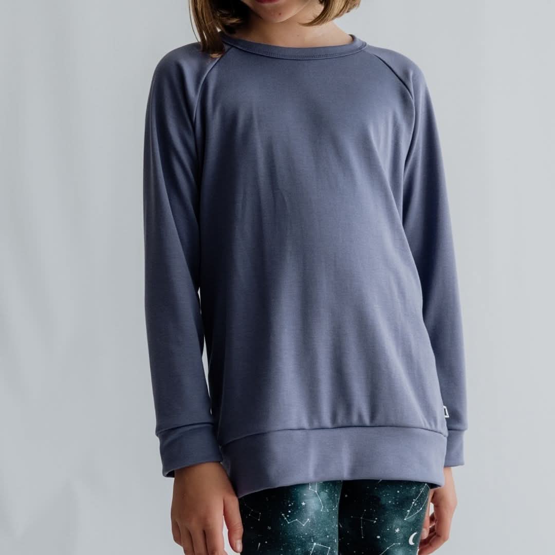Youth Bamboo Raglan Pullover | Sage