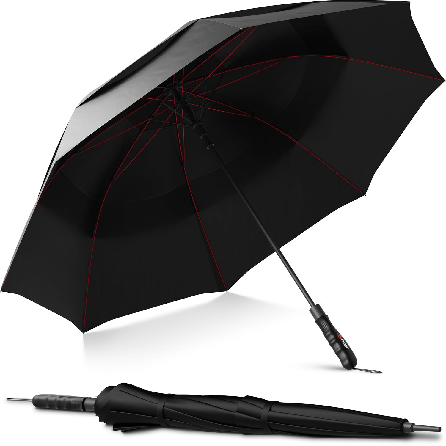 Repel Umbrella Windproof Travel Umbrellas for Rain - Easy Auto Open Close Durable & Compact Umbrella Strong Fiberglass Frame Waterproof Canopy - Backpack Purse Portable Umbrella for Travel