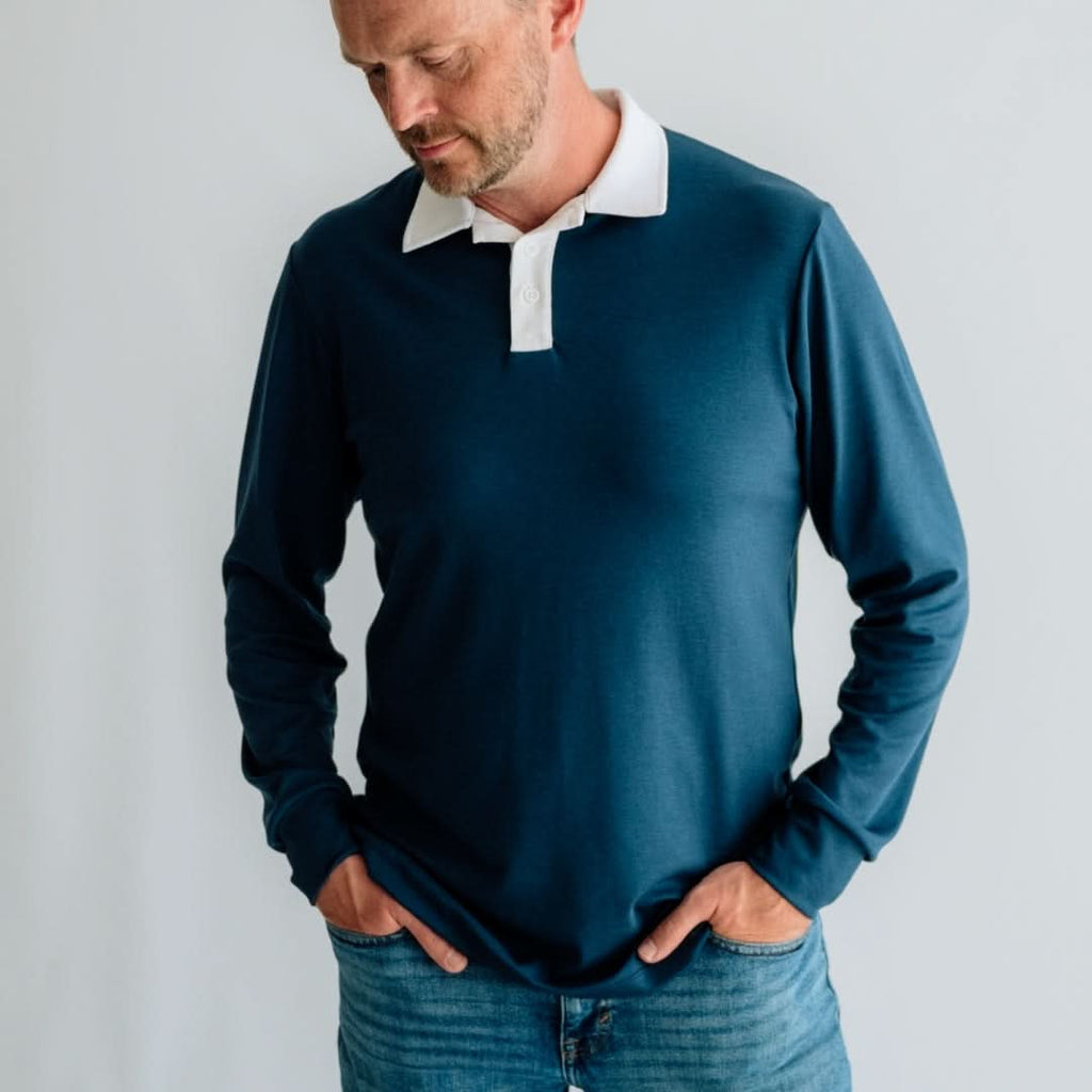 Unisex/Men's Bamboo Rugby Style Shirt | Graphite