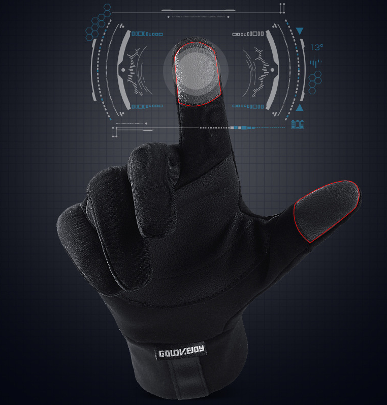 Touchscreen Sports Gloves - Windproof Fleece Lined