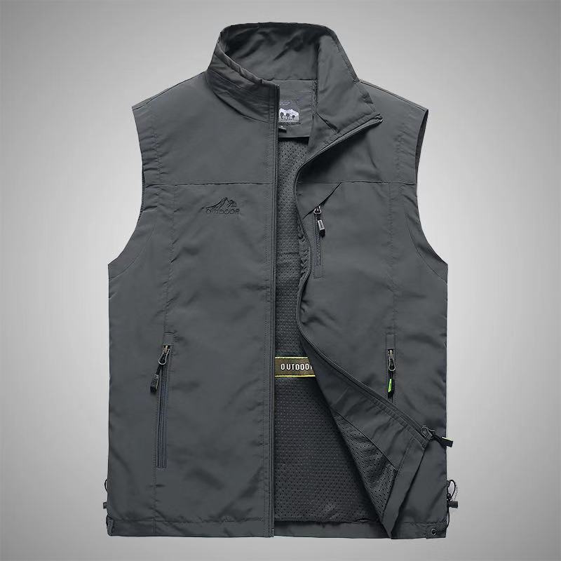 Warm Windproof Cotton Men's Vest for Travel and Leisure