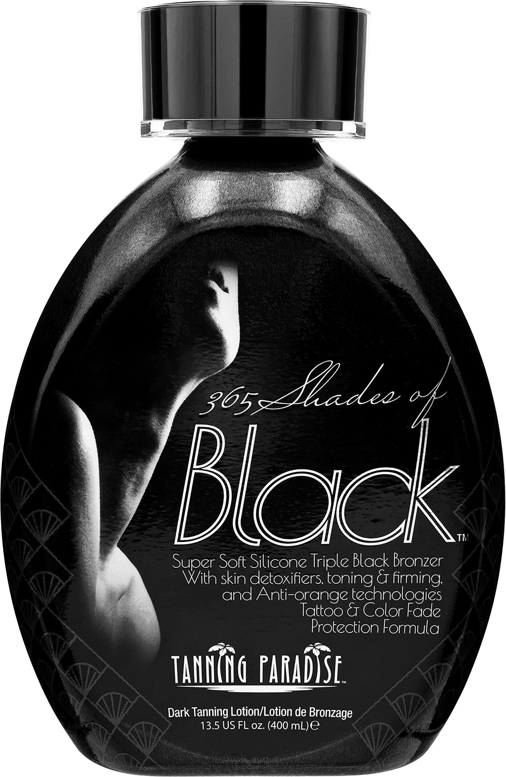 Tanning Paradise 365 Shades of Black Triple Black Bronzing | Skin Detoxifiers Toning & Firming Tanning Lotion 13.5oz