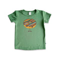 Baby/Kids Graphic Bamboo T-Shirt | Chocolate Donut On Leaf Green