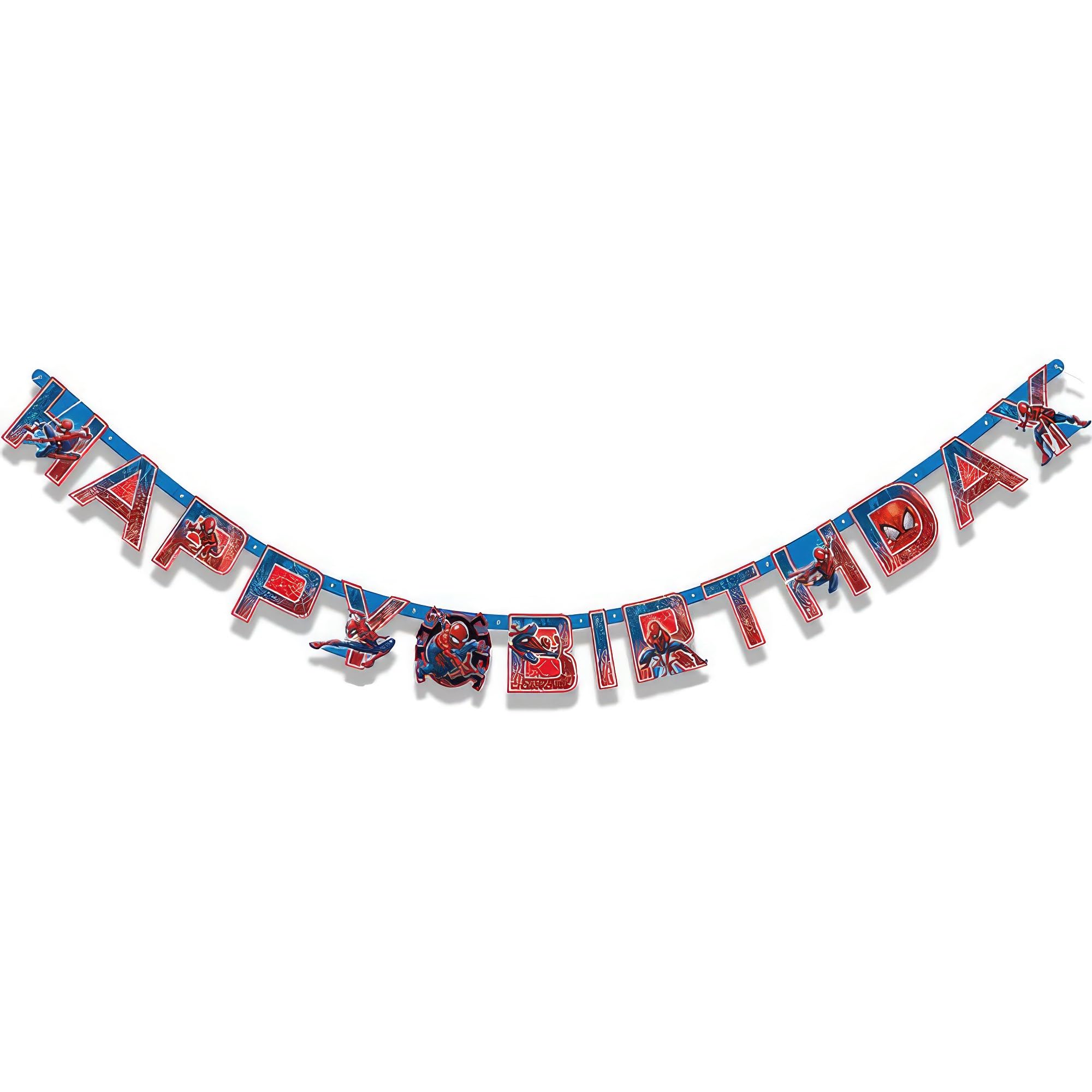 Unique 59230 6.4ft Spiderman Birthday Banner