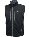 Little Donkey Andy Mens Fleece Lined Outdoor Vest Lightweight Windproof Warm Sleeveless Jacket for Hiking Trekking Travel Golf Black 3XL