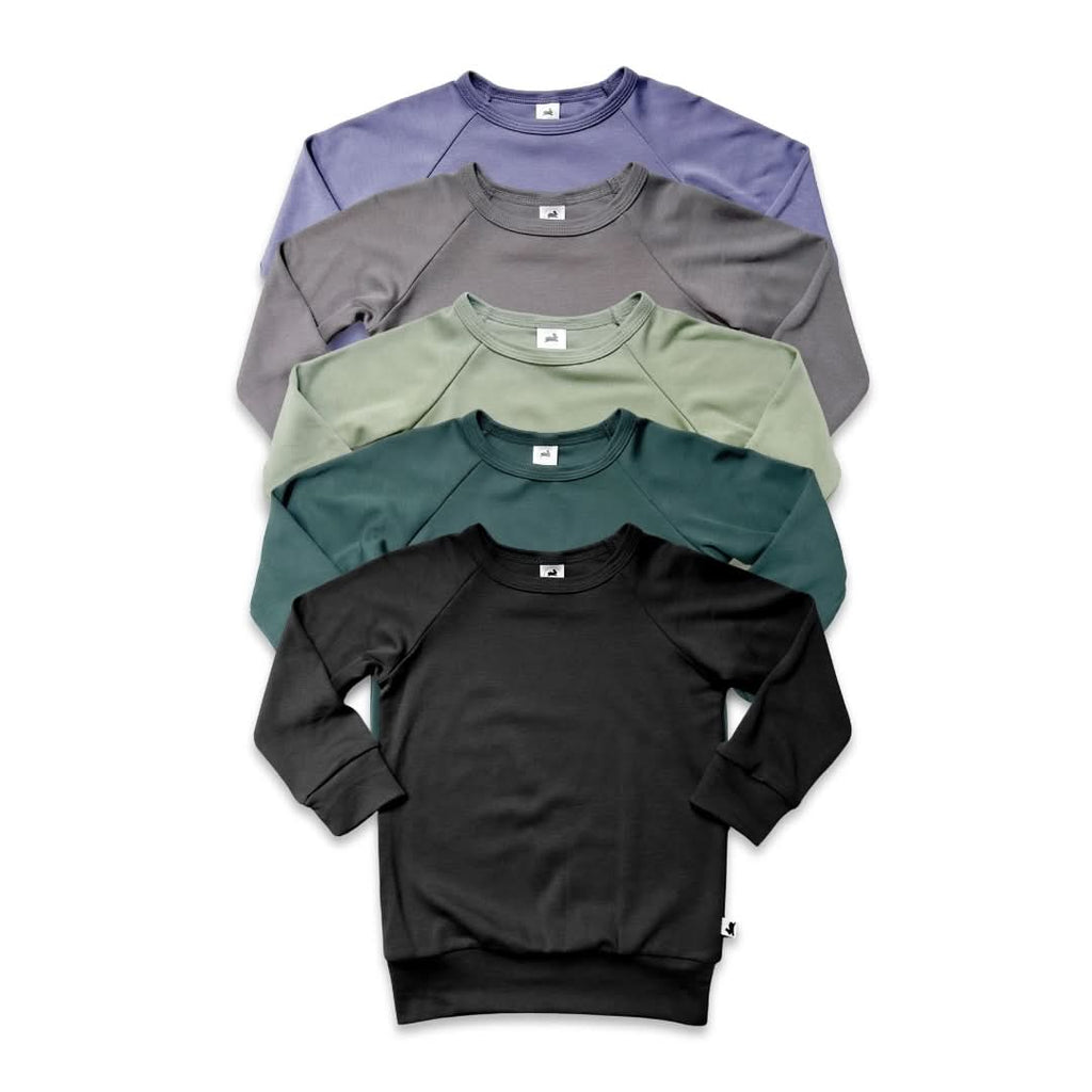 Youth Bamboo Raglan Pullover | Sage