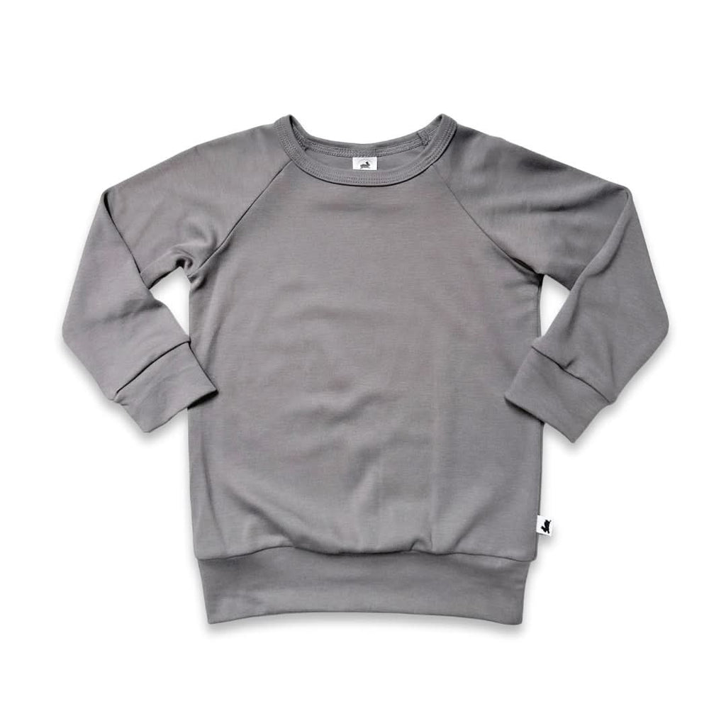 Baby/Kids' Bamboo Raglan Pullover | Graphite