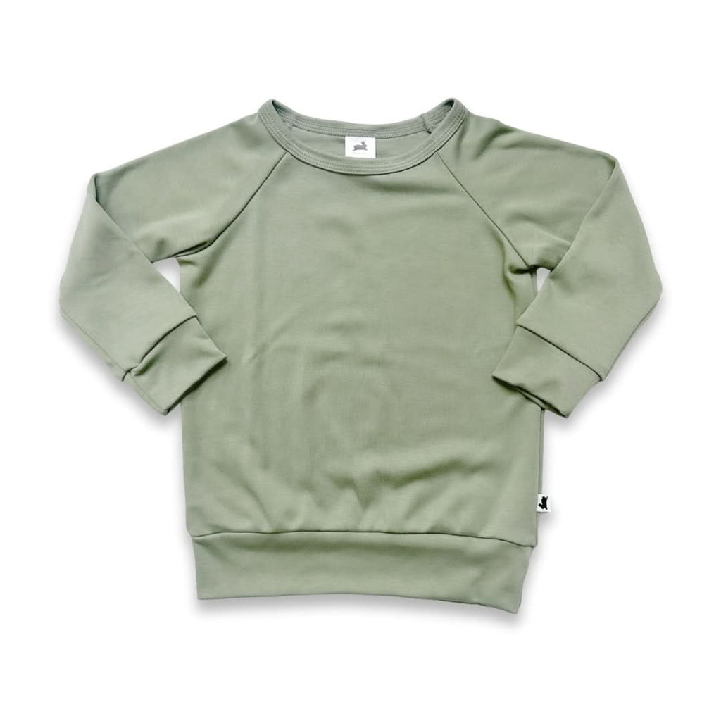 Baby/Kids' Bamboo Raglan Pullover | Graphite