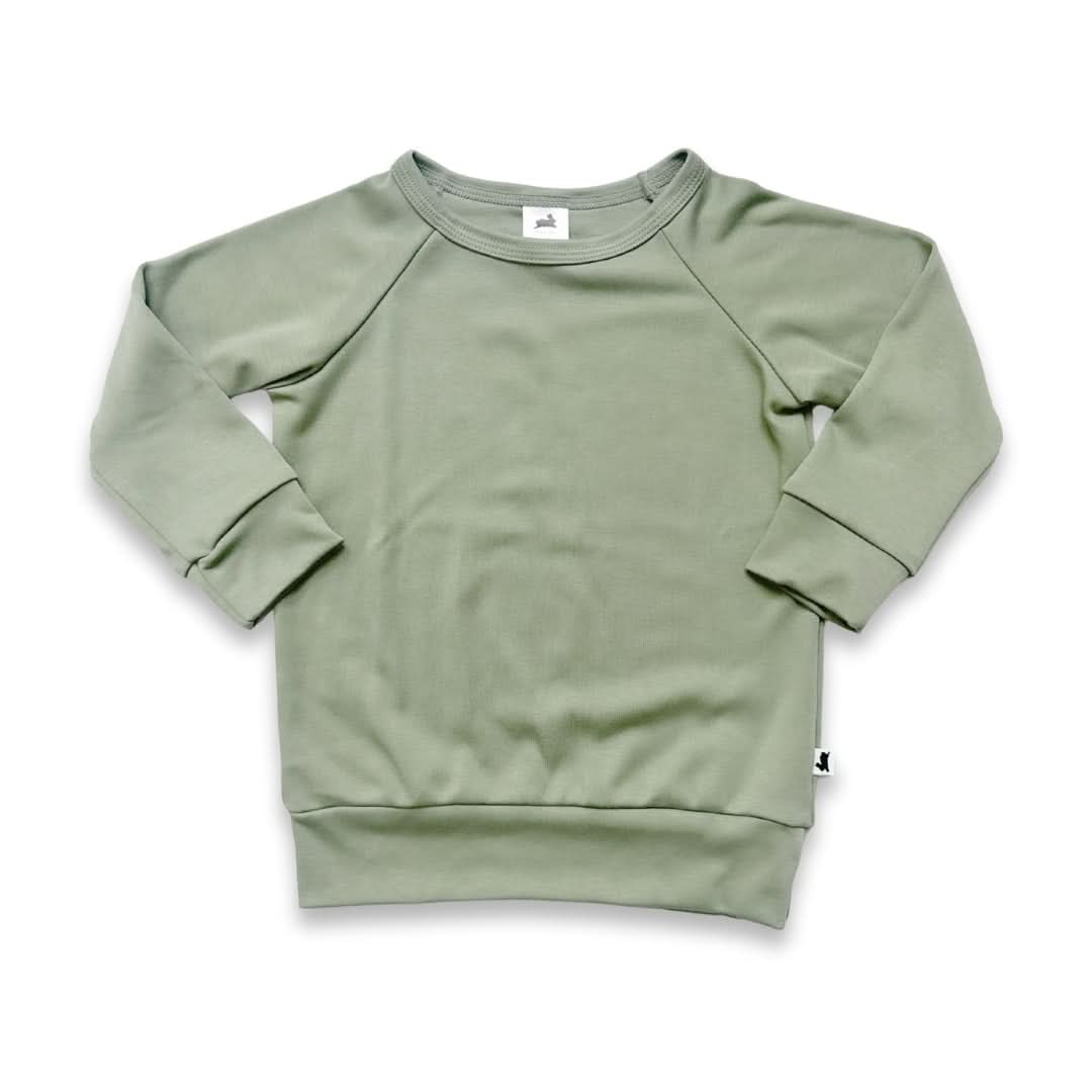 Baby/Kids' Bamboo Raglan Pullover | Graphite