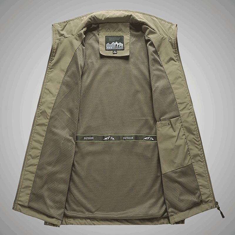 Warm Windproof Cotton Men's Vest for Travel and Leisure