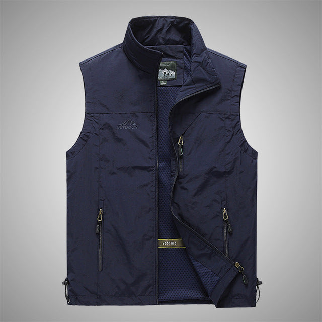 Warm Windproof Cotton Men's Vest for Travel and Leisure