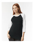 American Apparel 2003CVC Unisex CVC Raglan Tee