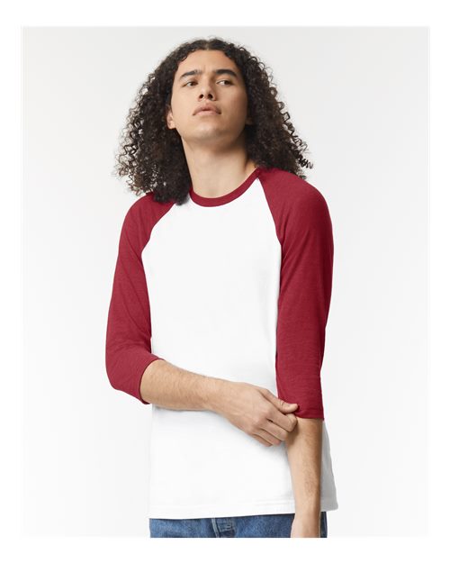 American Apparel 2003CVC Unisex CVC Raglan Tee