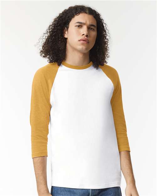American Apparel 2003CVC Unisex CVC Raglan Tee