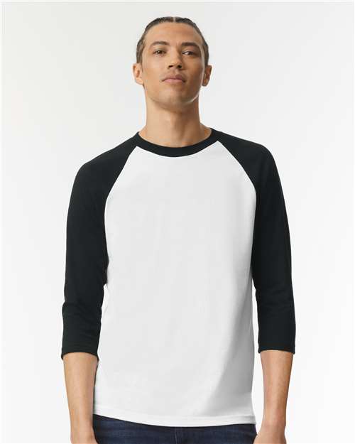 American Apparel 2003CVC Unisex CVC Raglan Tee
