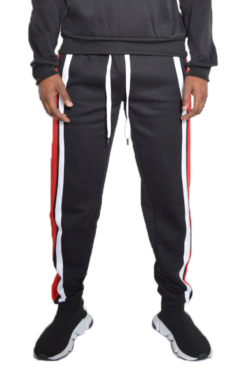 Tripe Cotton Sweat Pants