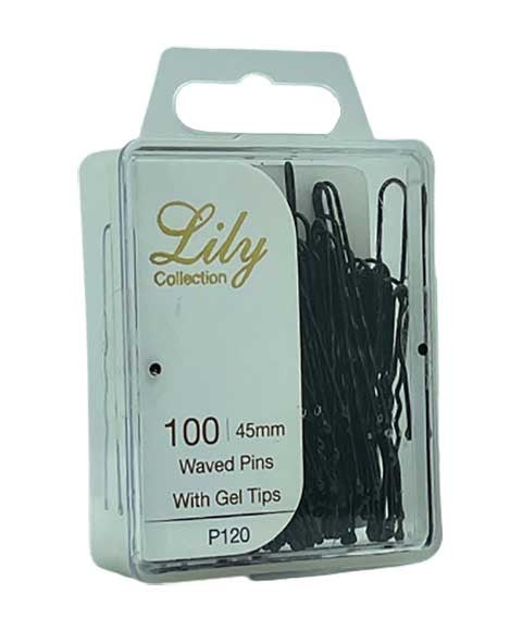 Bellissemo Lily Fringe Hair Pins Black P120