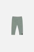 Baby Rib Leggings Green Printed Green