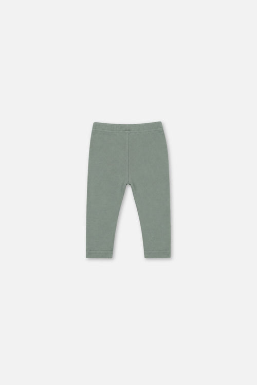 Baby Rib Leggings Green Printed Green
