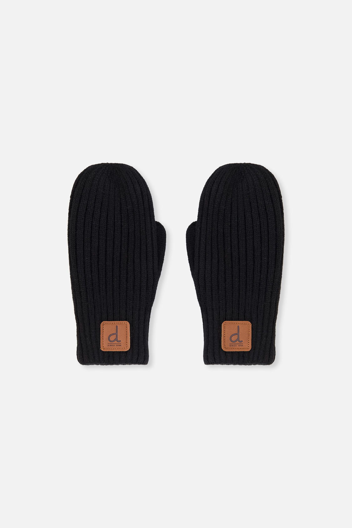 Knit Mittens Black