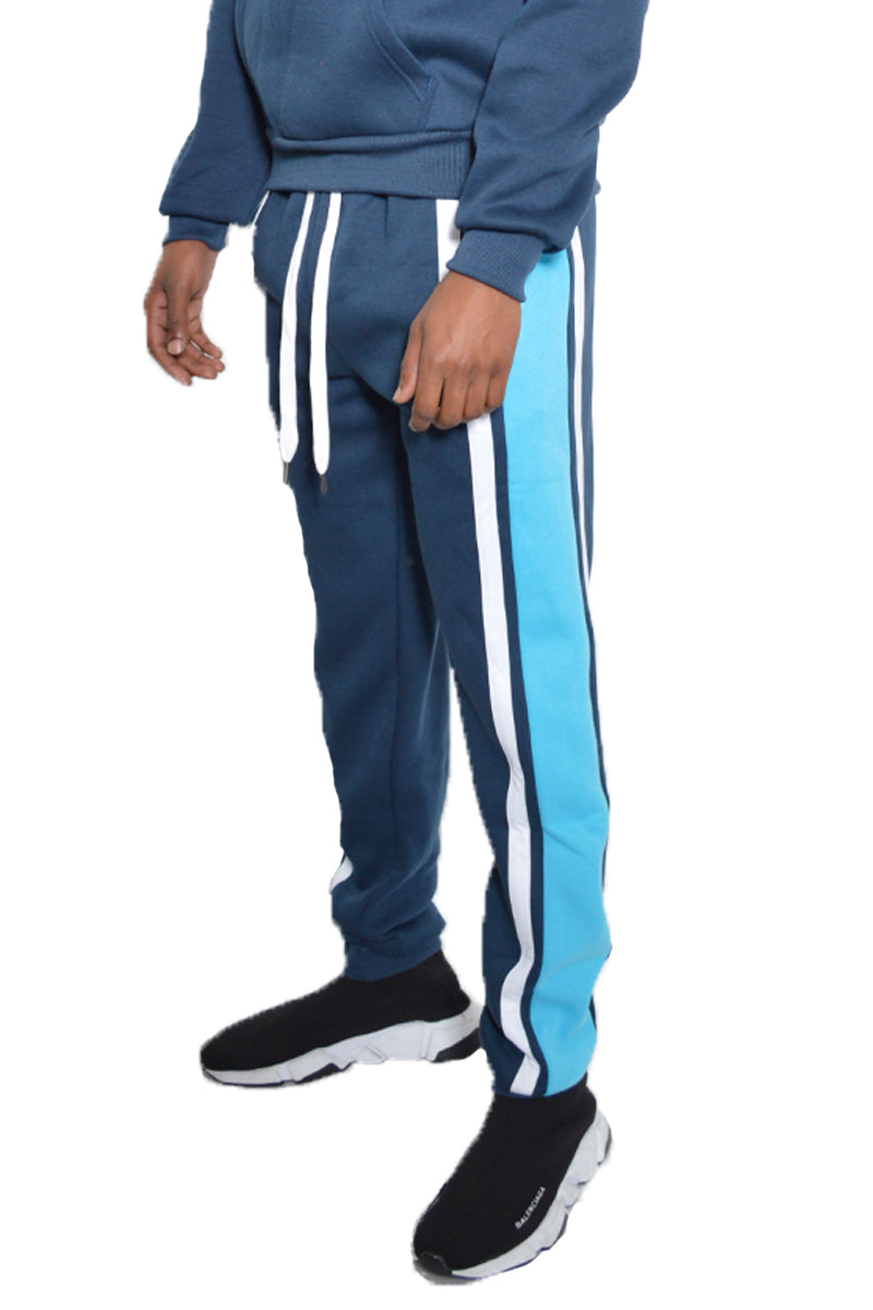 Tripe Cotton Sweat Pants