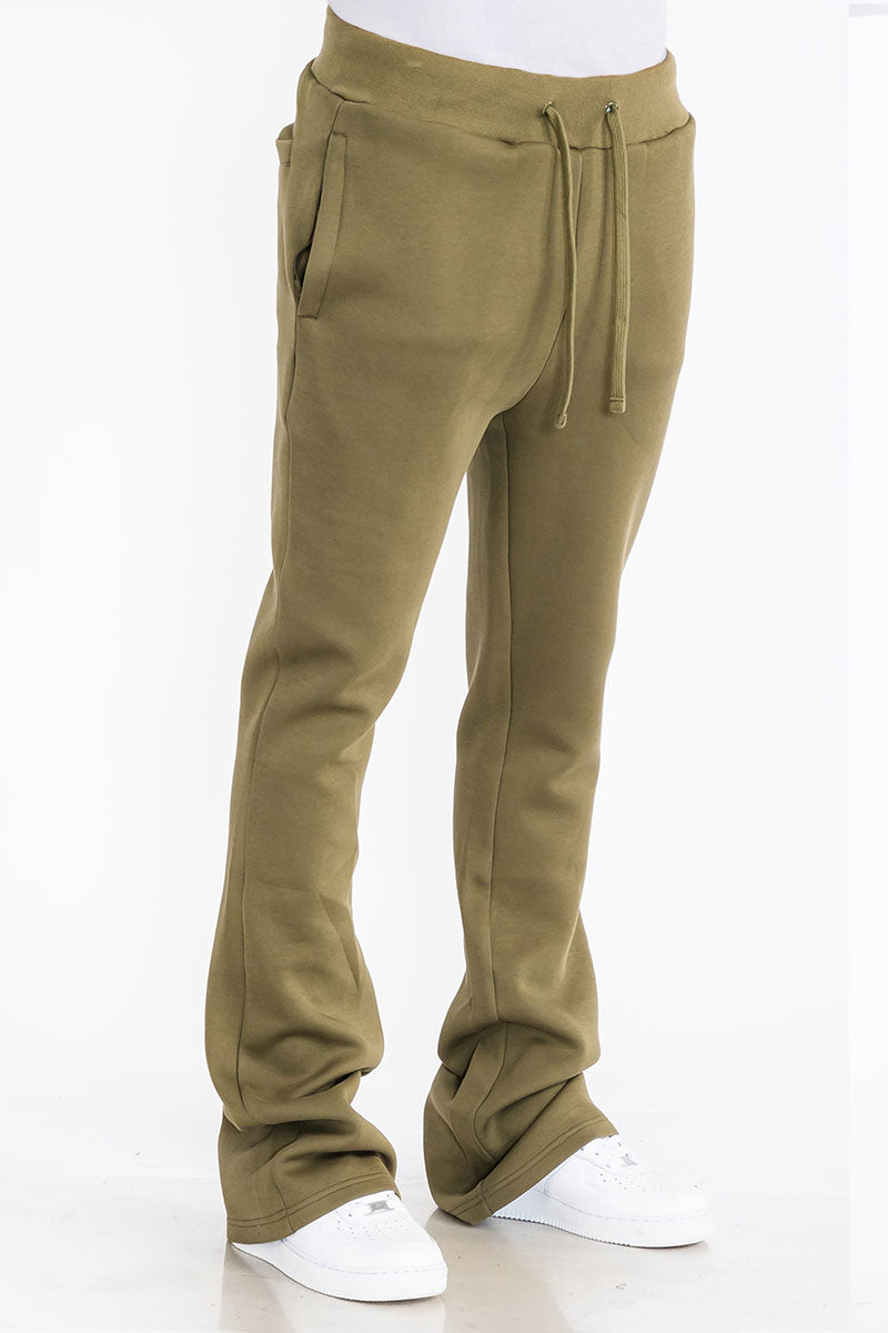 Stacked Flare Fleece Sweat Pants