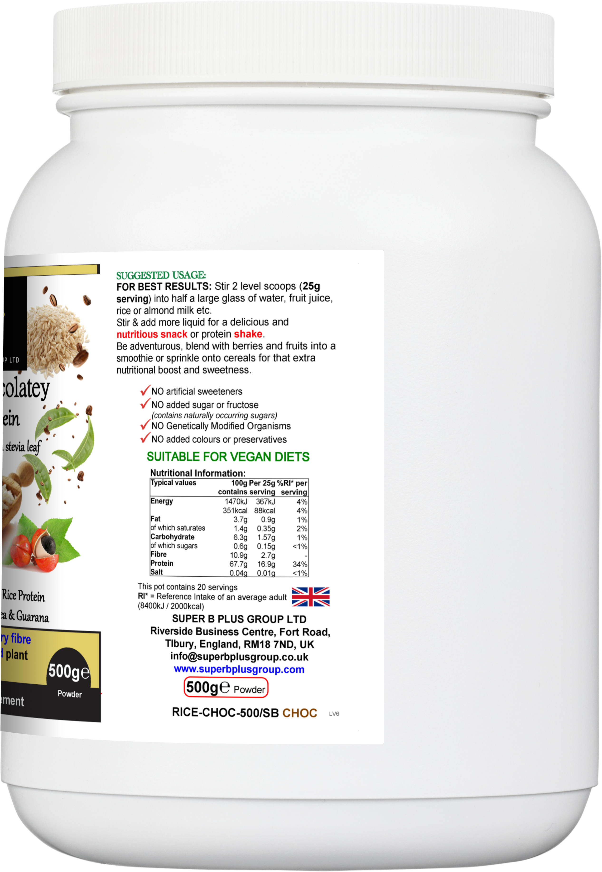 Super Chocolatey Rice Protein