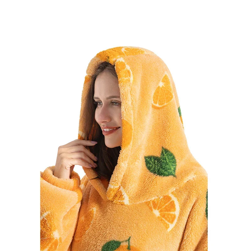 Oversized Sherpa Wearable Blanket Hoodie
