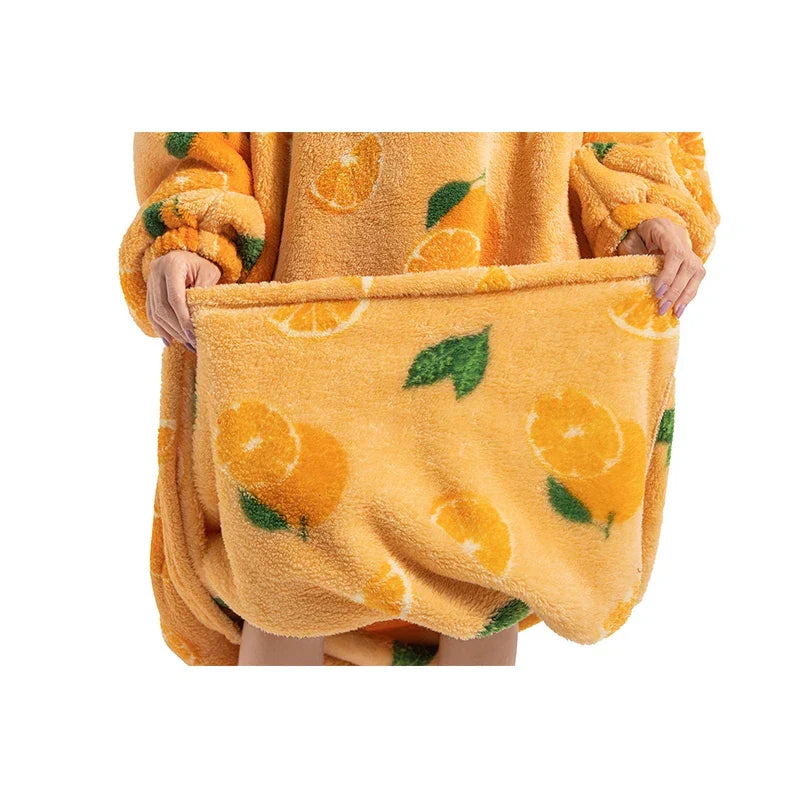 Oversized Sherpa Wearable Blanket Hoodie