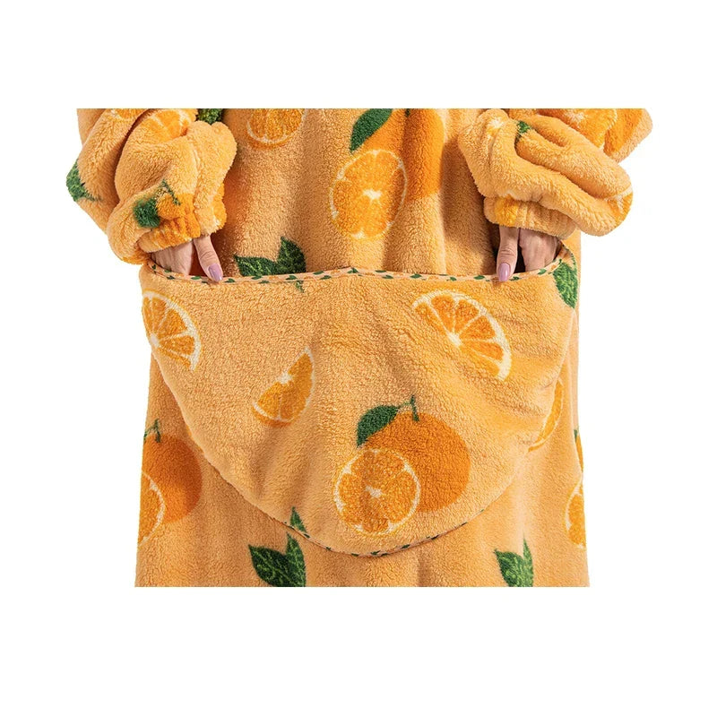 Oversized Sherpa Wearable Blanket Hoodie
