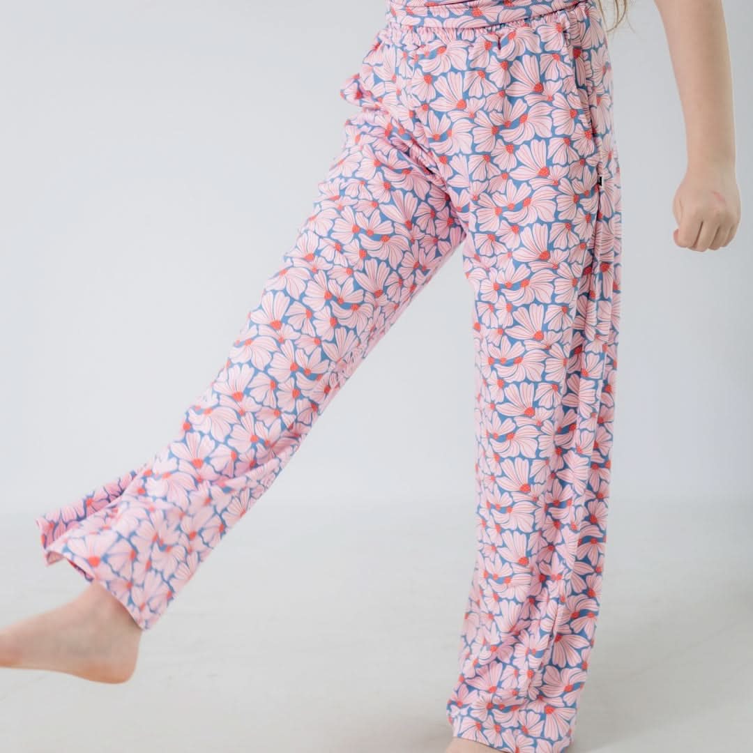 Youth Bamboo Wide Leg Pants | Saltwater Floral