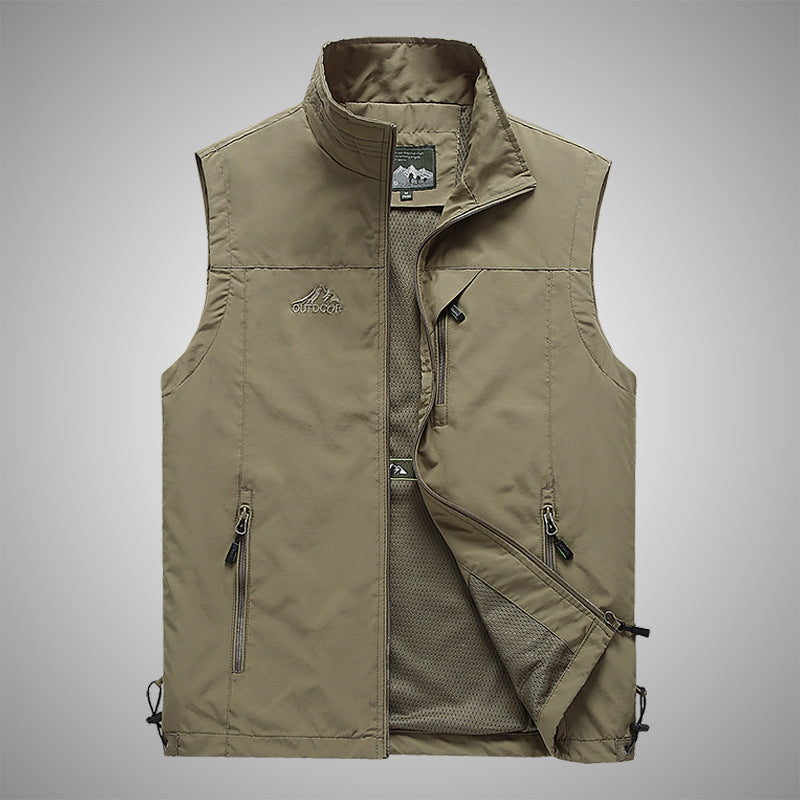 Warm Windproof Cotton Men's Vest for Travel and Leisure