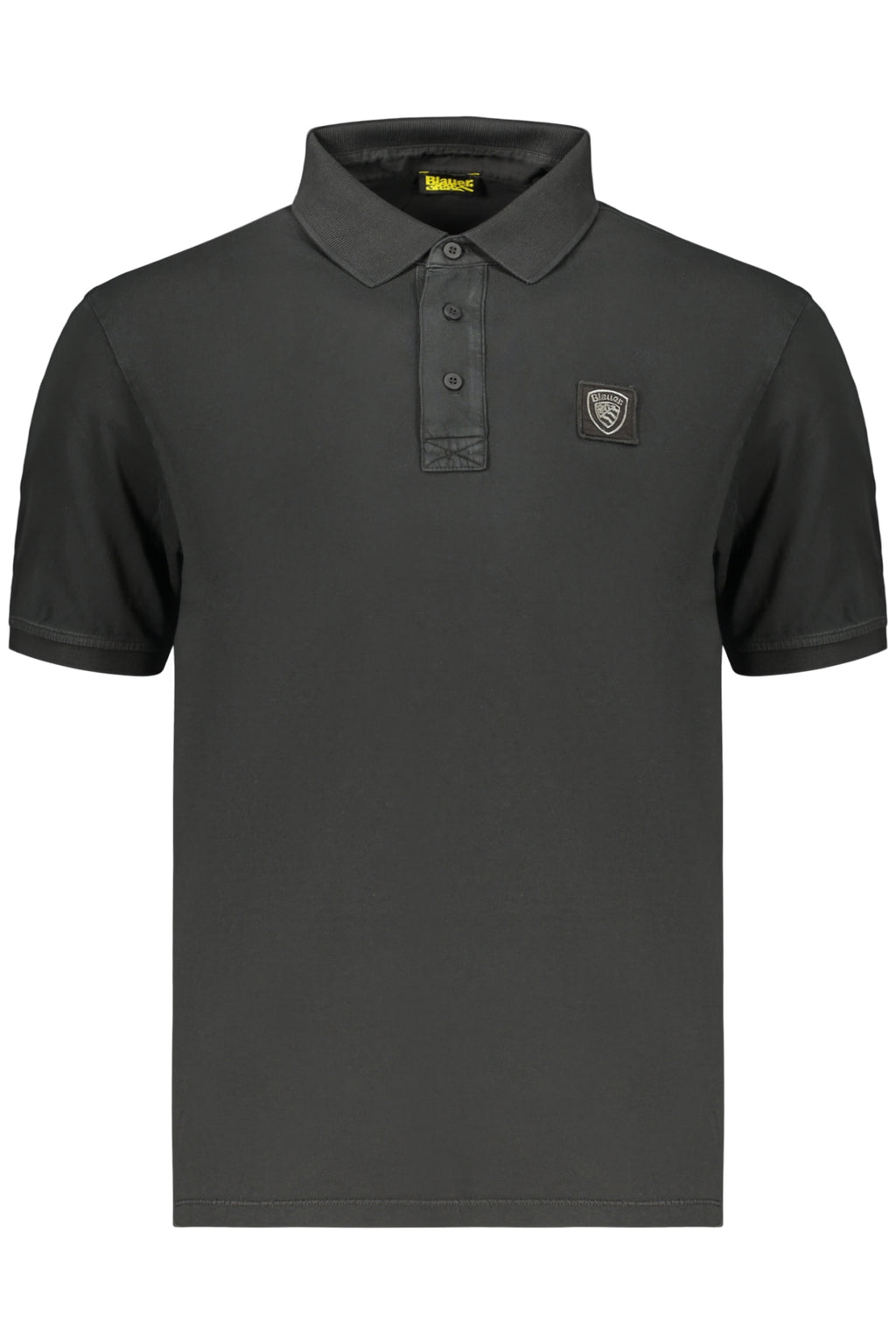 BLAUER APPAREL MEN'S SHORT-SLEEVE POLO SHIRT, BLACK