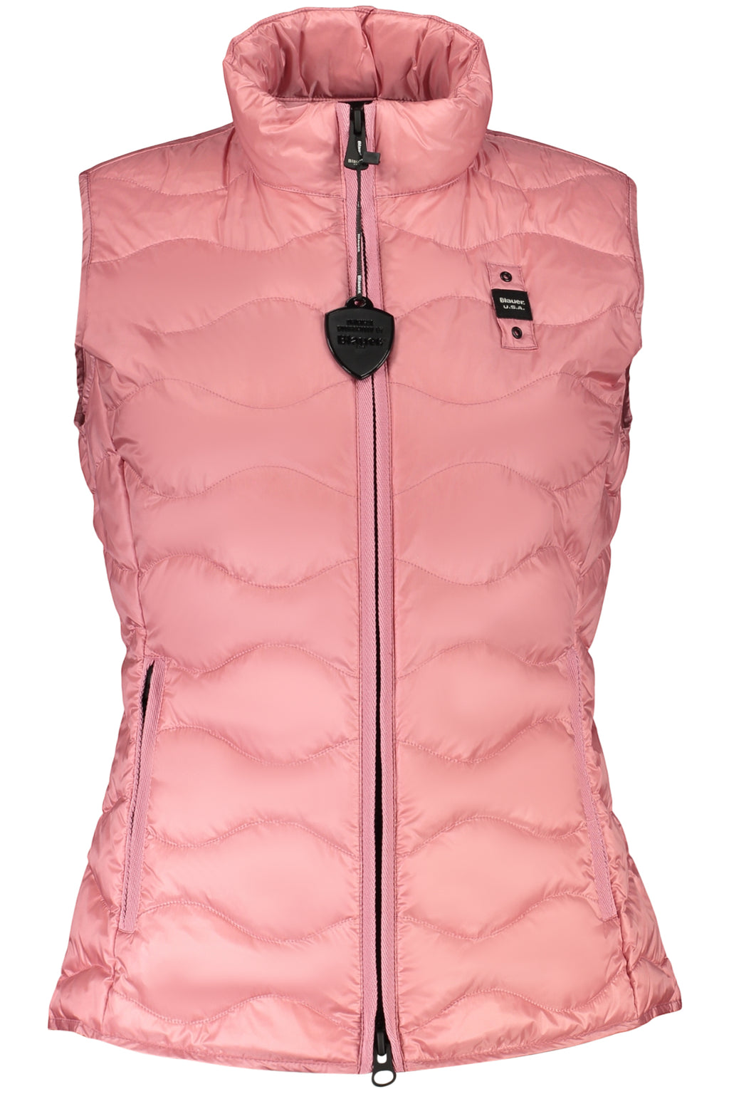 BLAUER APPAREL WOMEN'S PINK SLEEVELESS JACKET