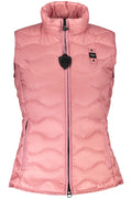 BLAUER APPAREL WOMEN'S PINK SLEEVELESS JACKET