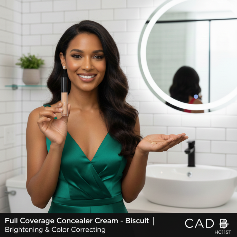 Full Coverage Concealer Cream – Brightening & Color Correcting | CAD B | HC115T